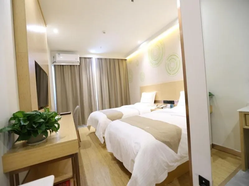 Bed in GreenTree Inn Dezhou Bus Station Train Station Express Hotel
