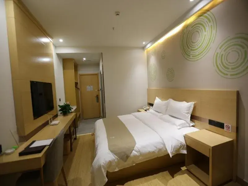 Bed in GreenTree Inn Dezhou Bus Station Train Station Express Hotel Bed in GreenTree Inn Dezhou Bus Station Train Station Express Hotel