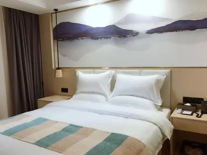 Bed in VX Hefei Lianhua Road Hotel Bed in VX Hefei Lianhua Road Hotel