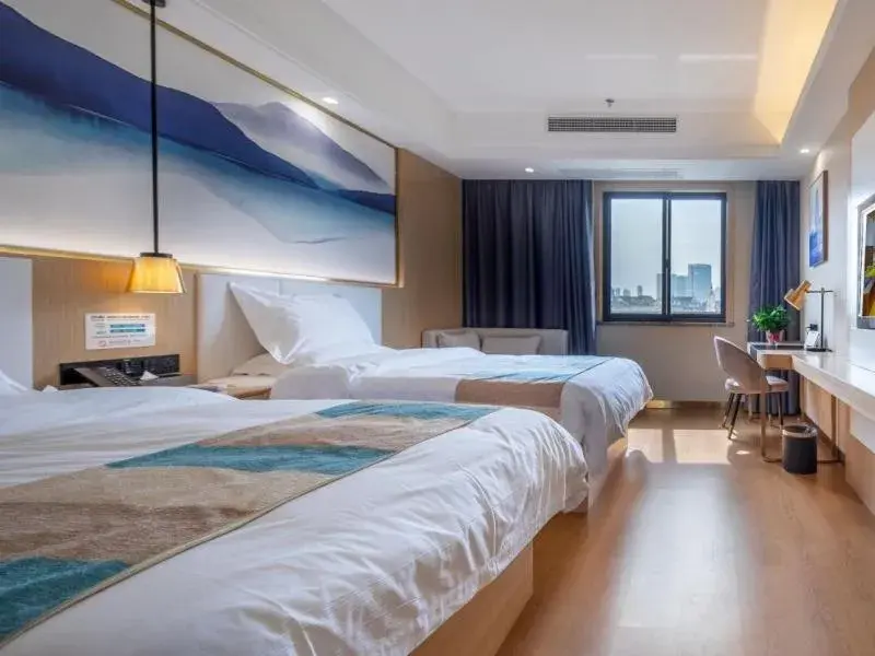 Bed in VX Hefei Lianhua Road Hotel Bed in VX Hefei Lianhua Road Hotel