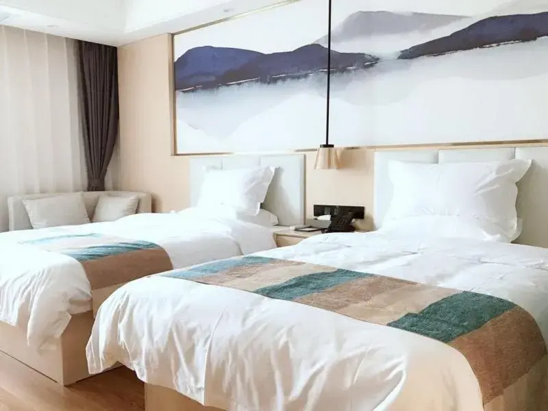 Bed in VX Hefei Lianhua Road Hotel Bed in VX Hefei Lianhua Road Hotel