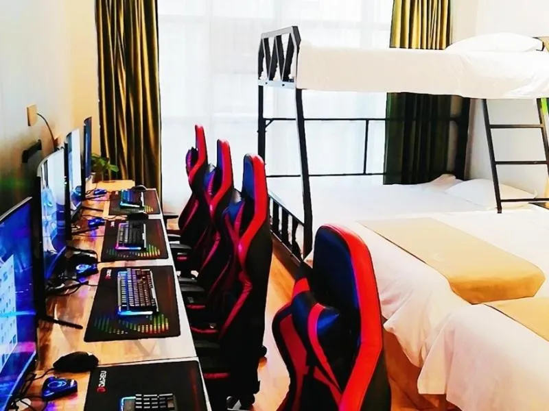 Bed in Vatica Huanggang Luotian County City Square Hotel