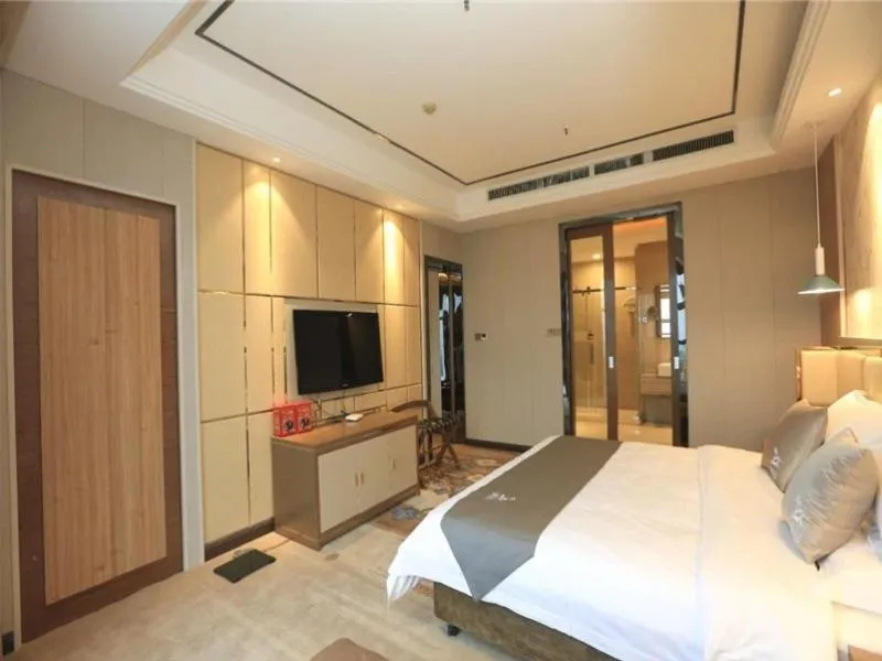 Bed in GreenTree Eastern Bengbu City Guzhen County Century Hotel