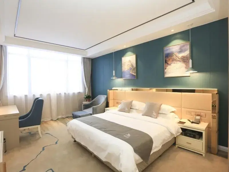 Bed in GreenTree Eastern Bengbu City Guzhen County Century Hotel Bed in GreenTree Eastern Bengbu City Guzhen County Century Hotel