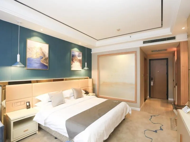 Bed in GreenTree Eastern Bengbu City Guzhen County Century Hotel