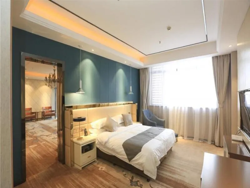 Bed in GreenTree Eastern Bengbu City Guzhen County Century Hotel