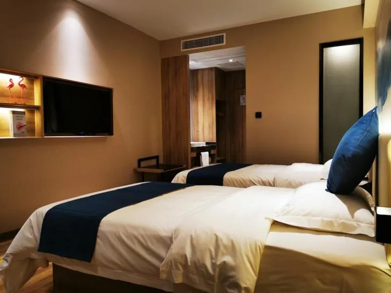 Bed in VX Wuxi Huishan District Yuqi Gonggye Yuan Zhengzhong Road Hotel