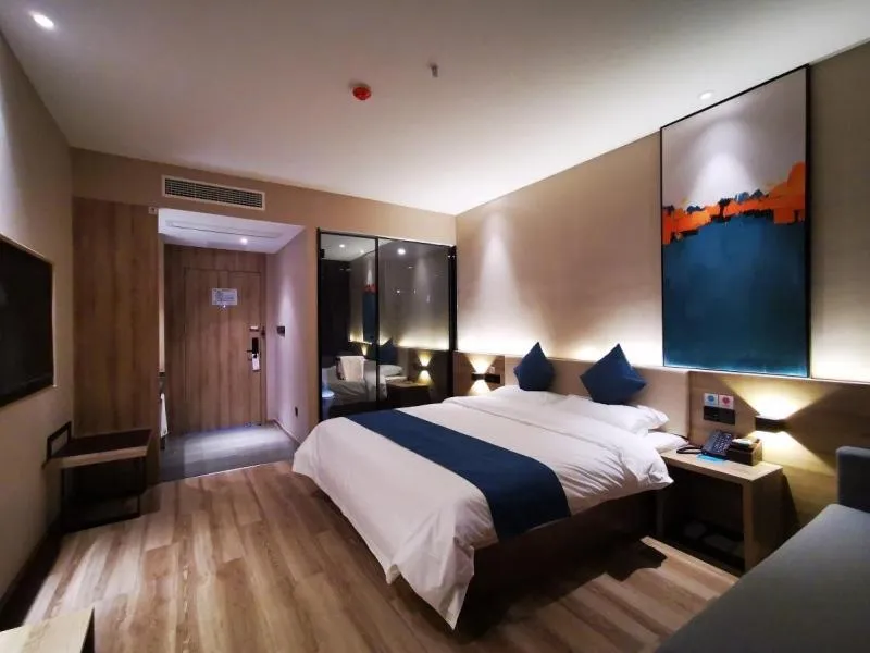 Bed in VX Wuxi Huishan District Yuqi Gonggye Yuan Zhengzhong Road Hotel