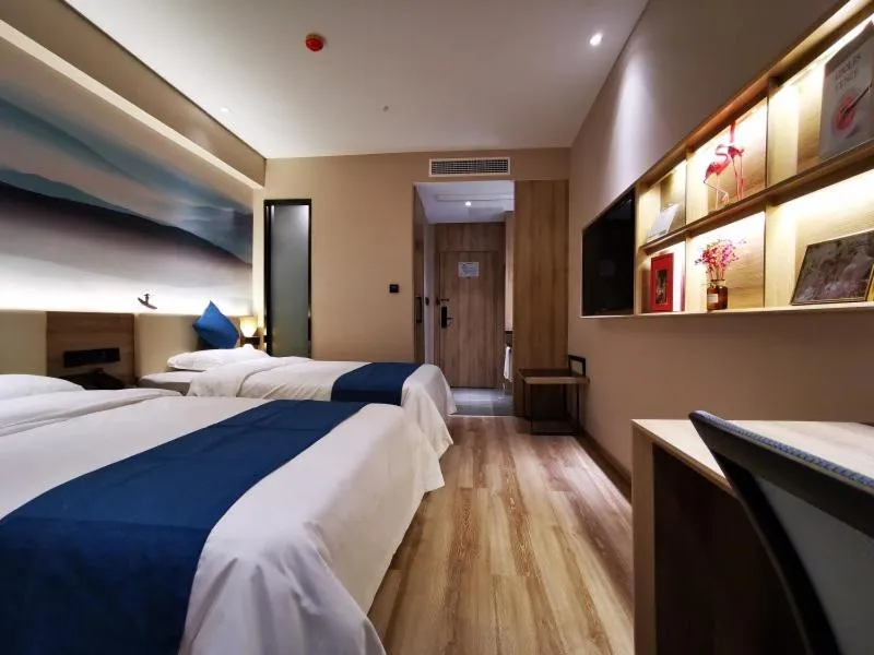 Bed in VX Wuxi Huishan District Yuqi Gonggye Yuan Zhengzhong Road Hotel