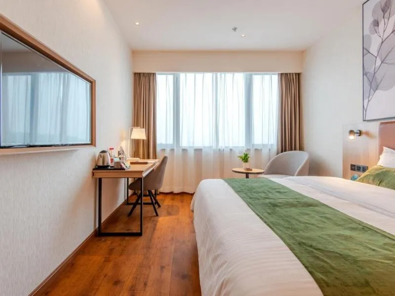 Bed in GreenTree Inn Hefei Changjiang West Road Zhenxing Road Subway Station Jiaqiao Yueshan International Business Hotel