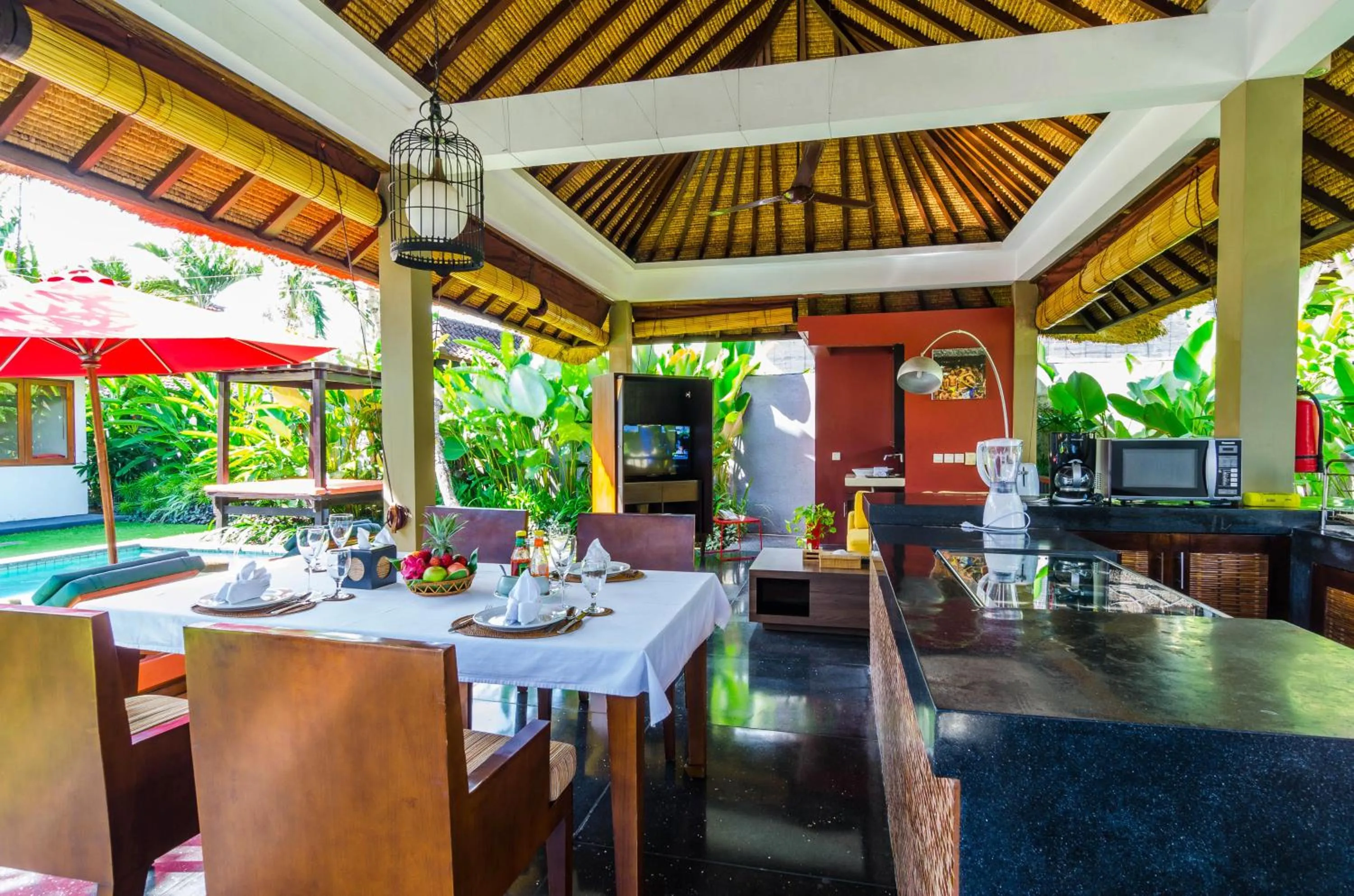 Kitchen or kitchenette in Imani Villas