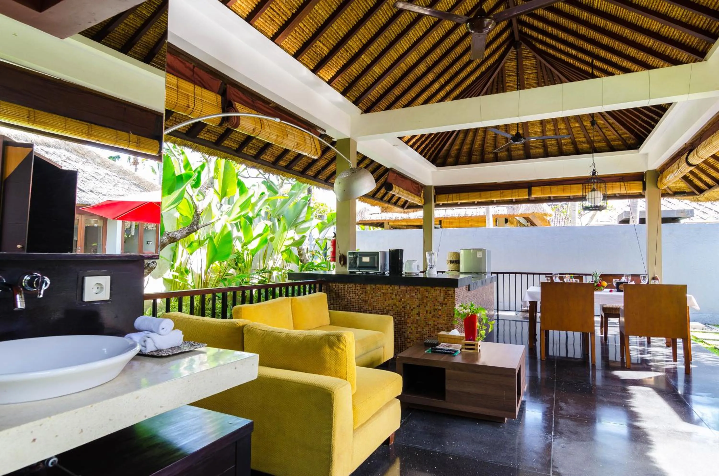 Kitchen or kitchenette in Imani Villas