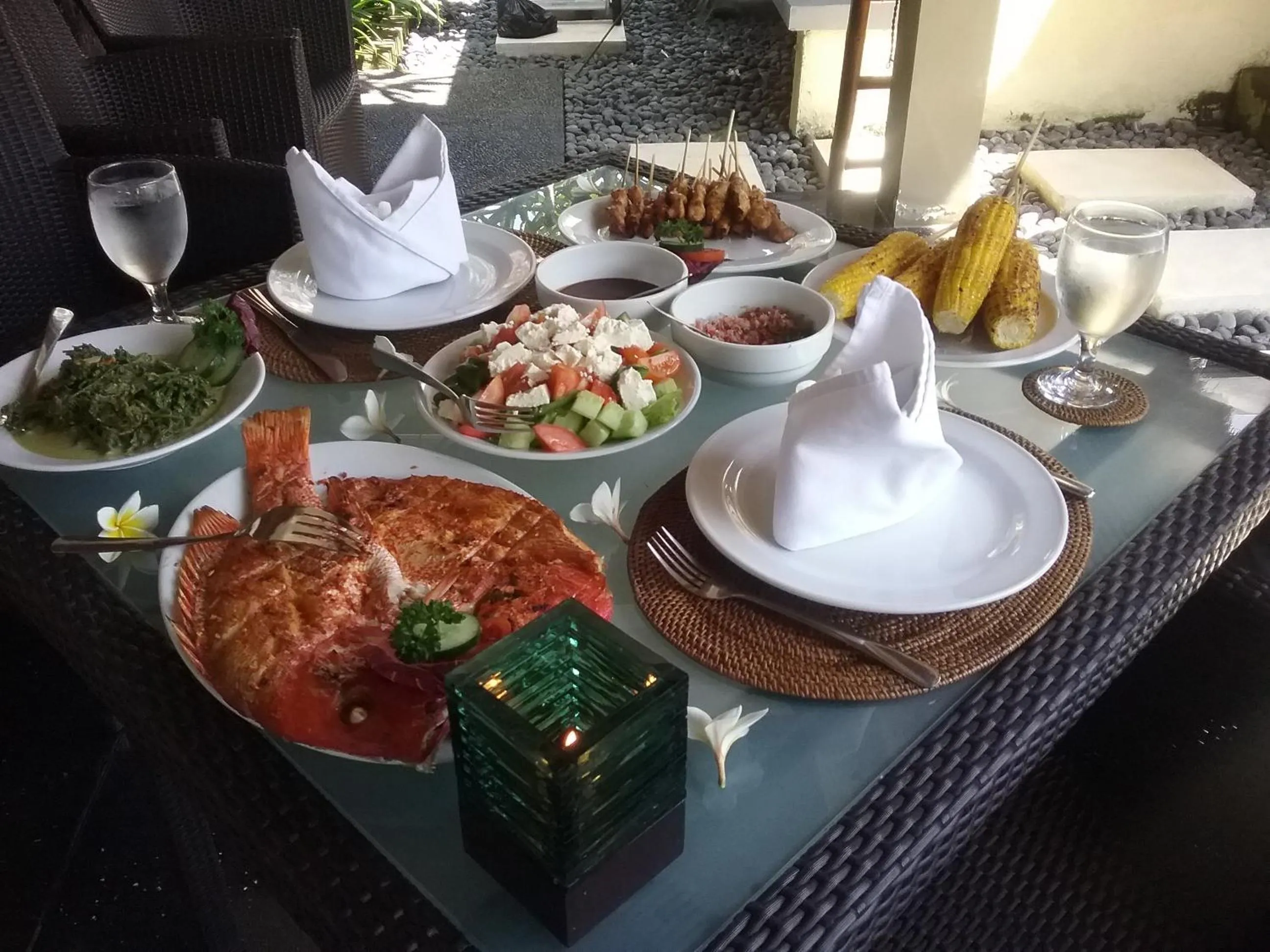 Dining area in Imani Villas