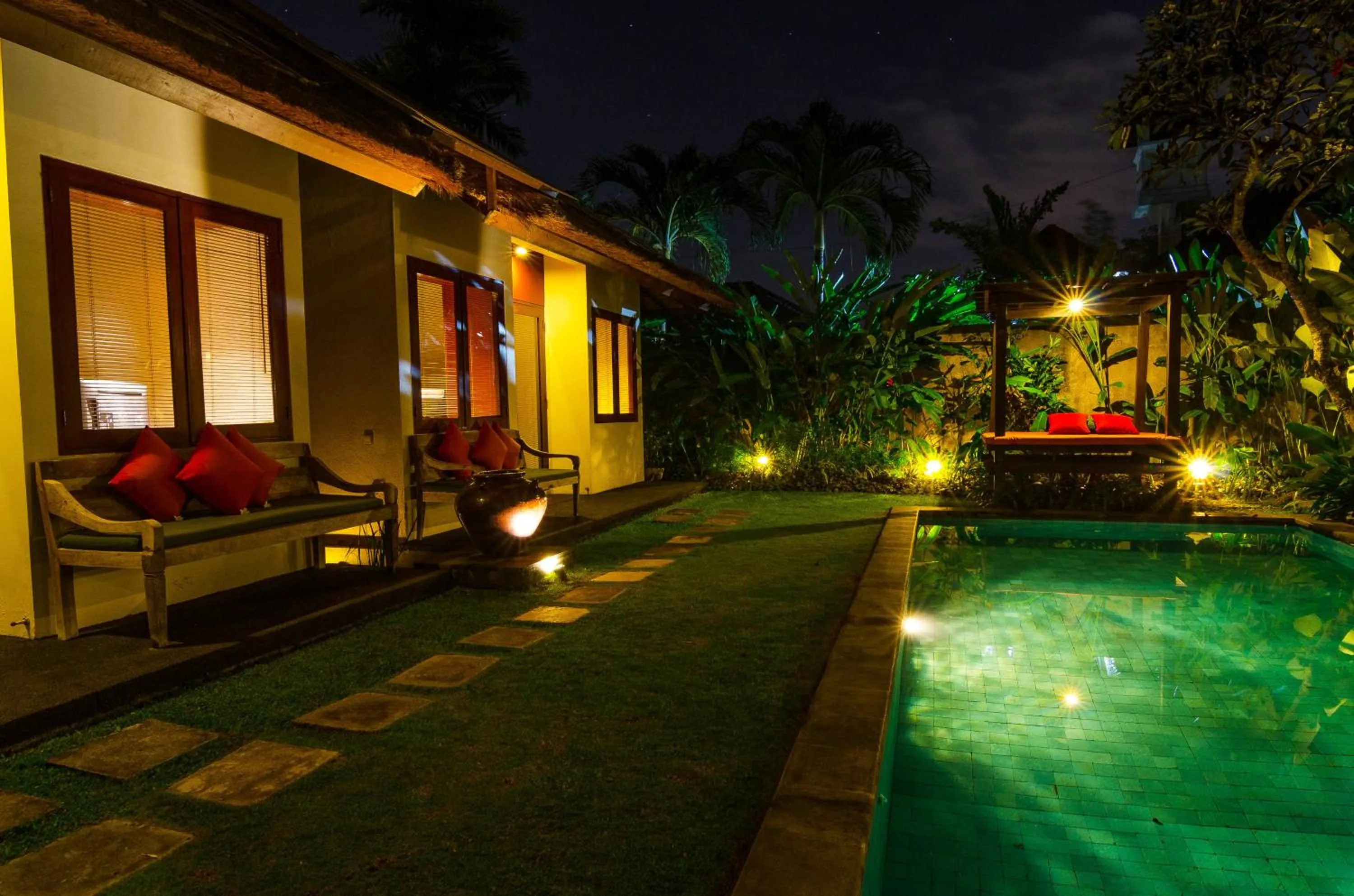 Pool view in Imani Villas