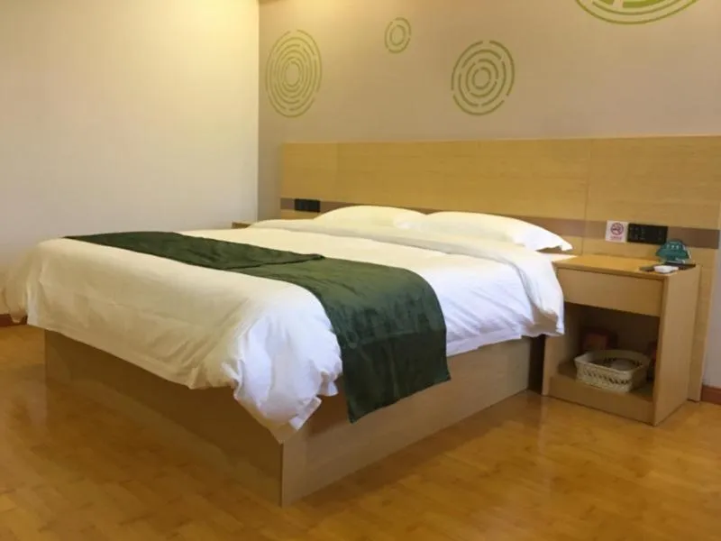 Bed in GreenTree Inn Beijing Yanqing District Badaling Changcheng Kangzhuang Smart Choice Hotel