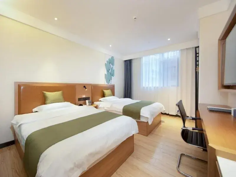 Bed in GreenTree Inn Kunming Nanping Pedestrian Street Hotel Bed in GreenTree Inn Kunming Nanping Pedestrian Street Hotel