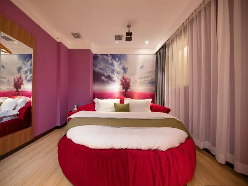 Bed in GreenTree Inn Kunming Nanping Pedestrian Street Hotel