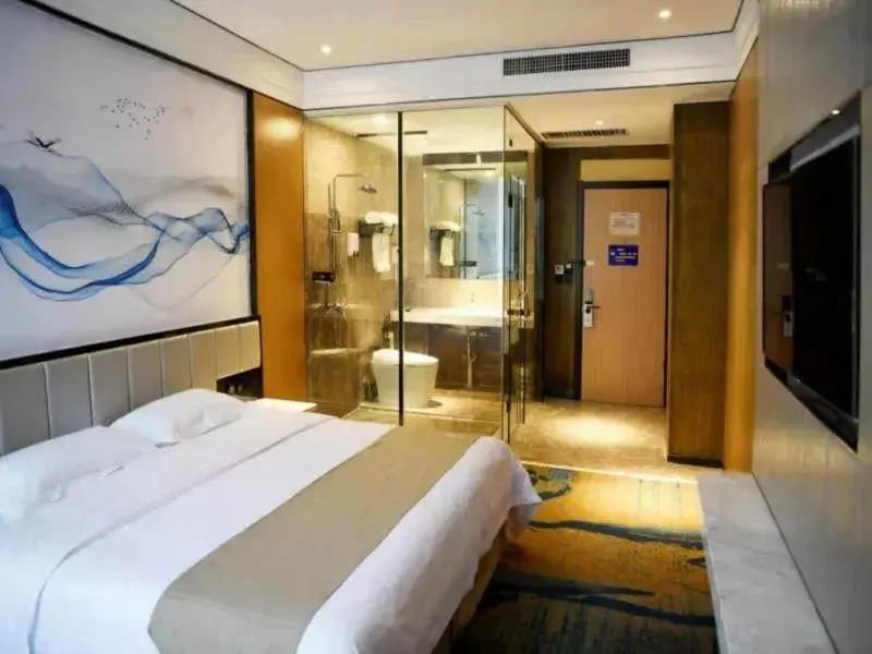 Bed in GreenTree Inn Puyang Hualong District Zhongyuan Road Hotel Bed in GreenTree Inn Puyang Hualong District Zhongyuan Road Hotel