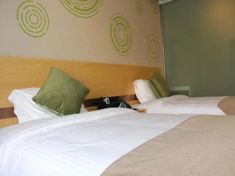 Bed in GreenTree Inn Langfang Dachang Movie City Select Hotel