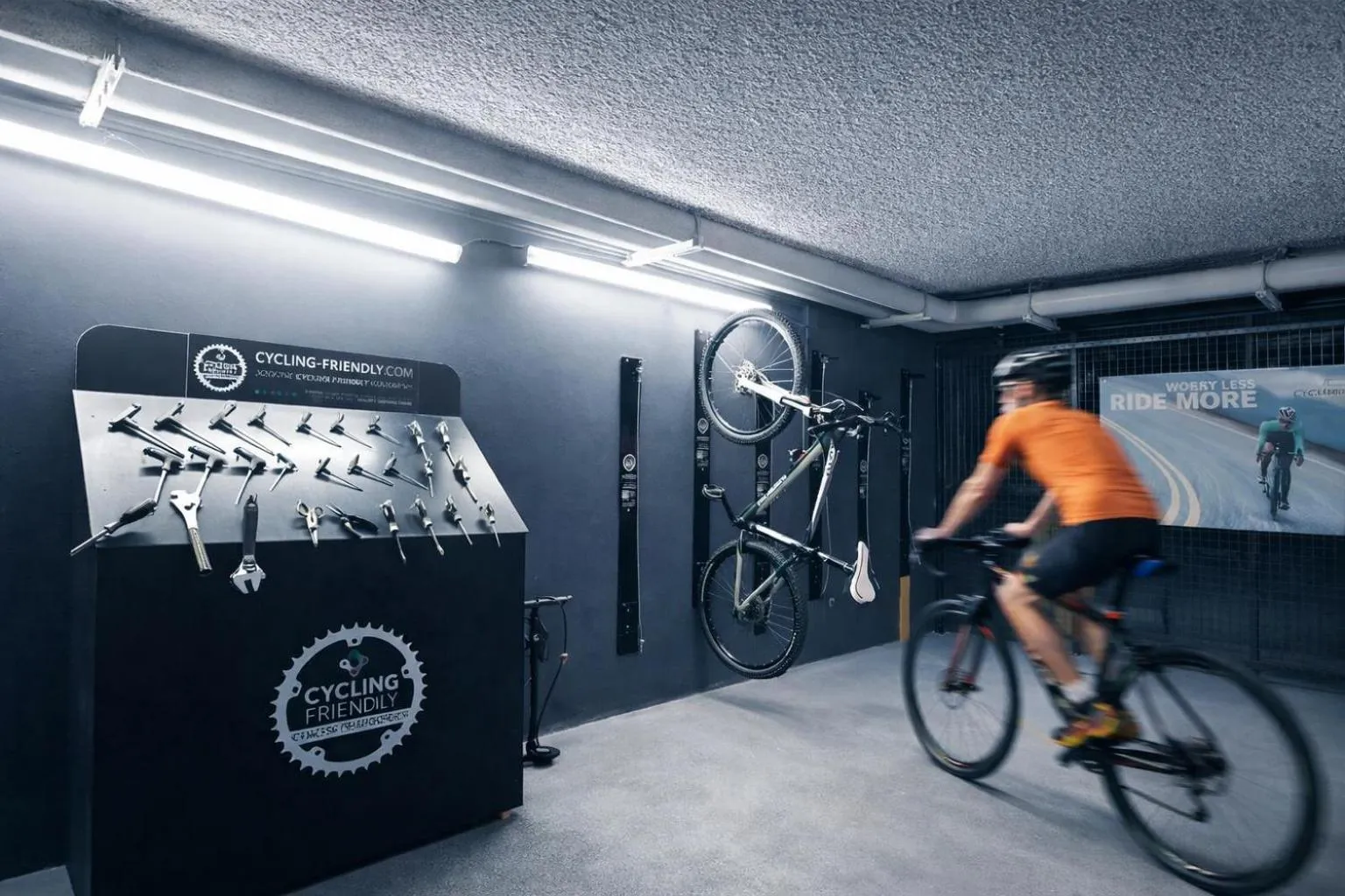 Cycling in Hôtel de Brienne