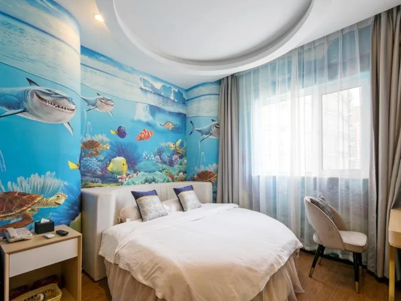 Bed in GreenTree Qindao Chengyang Zhengyang Middle Road Wanda Hotel