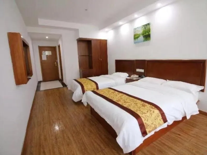 Bed in GreenTree Inn Jiangsu Changshu City Longying Square Express Hotel