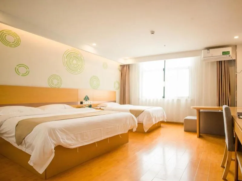 Bed in GreenTree Inn Zaozhuang Taierzhuang Ancient City Tourist Service Center Business Hotel