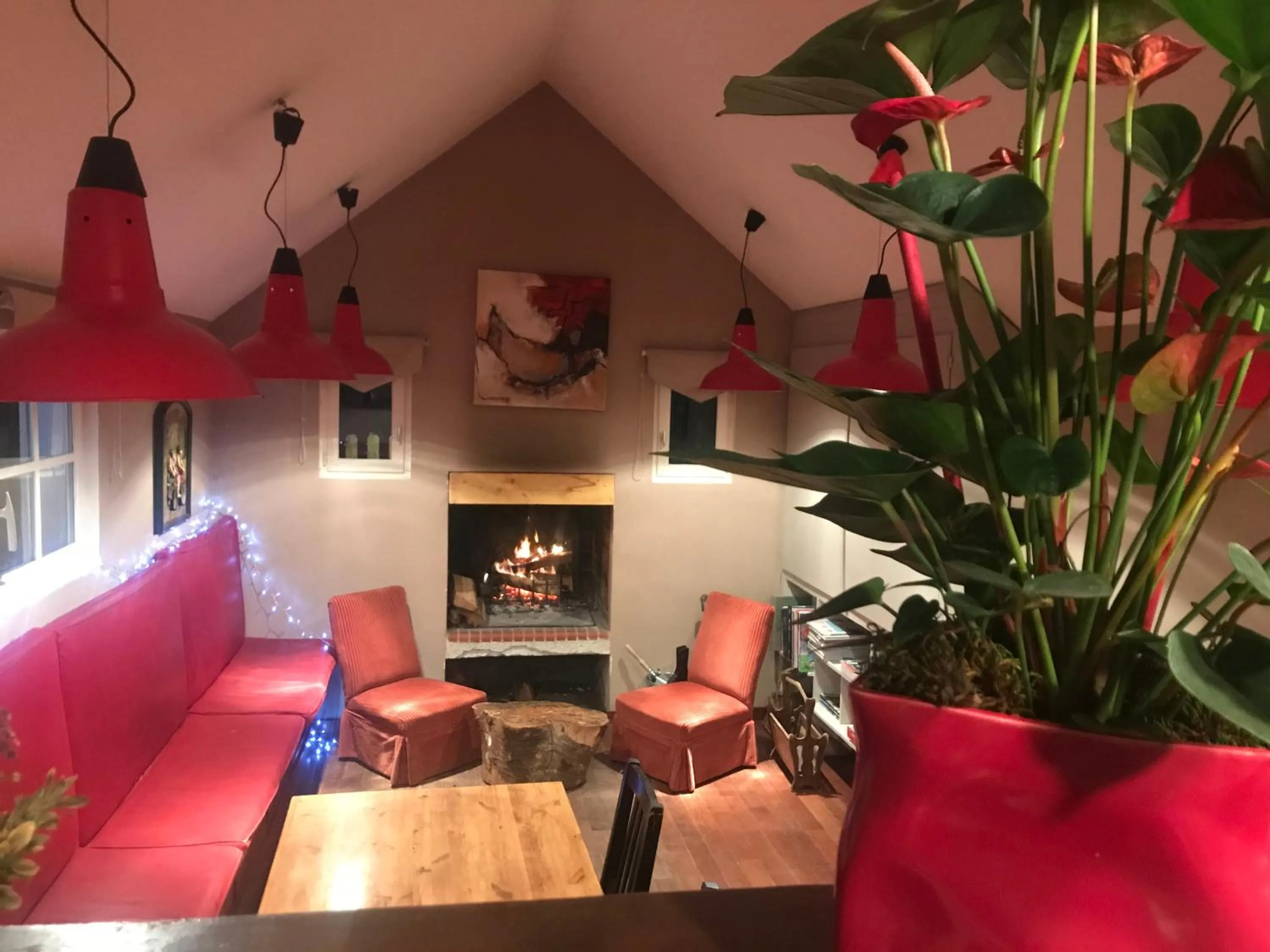 Lounge or bar in Maison d'hoursentut