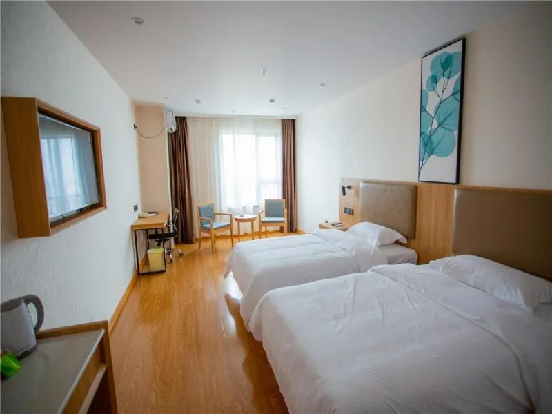 Bed in GreenTree Inn Qinzhou Qinzhou East Railway Station Hotel