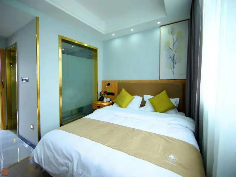 Bed in GreenTree Inn Wuxi Jiangyin Changjing Town Selected Hotel
