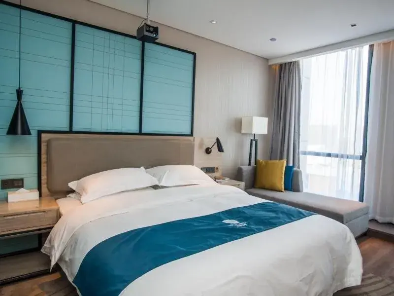 Bed in GreenTree EasternLianyungang Wanda Plaza Hotel Bed in GreenTree EasternLianyungang Wanda Plaza Hotel