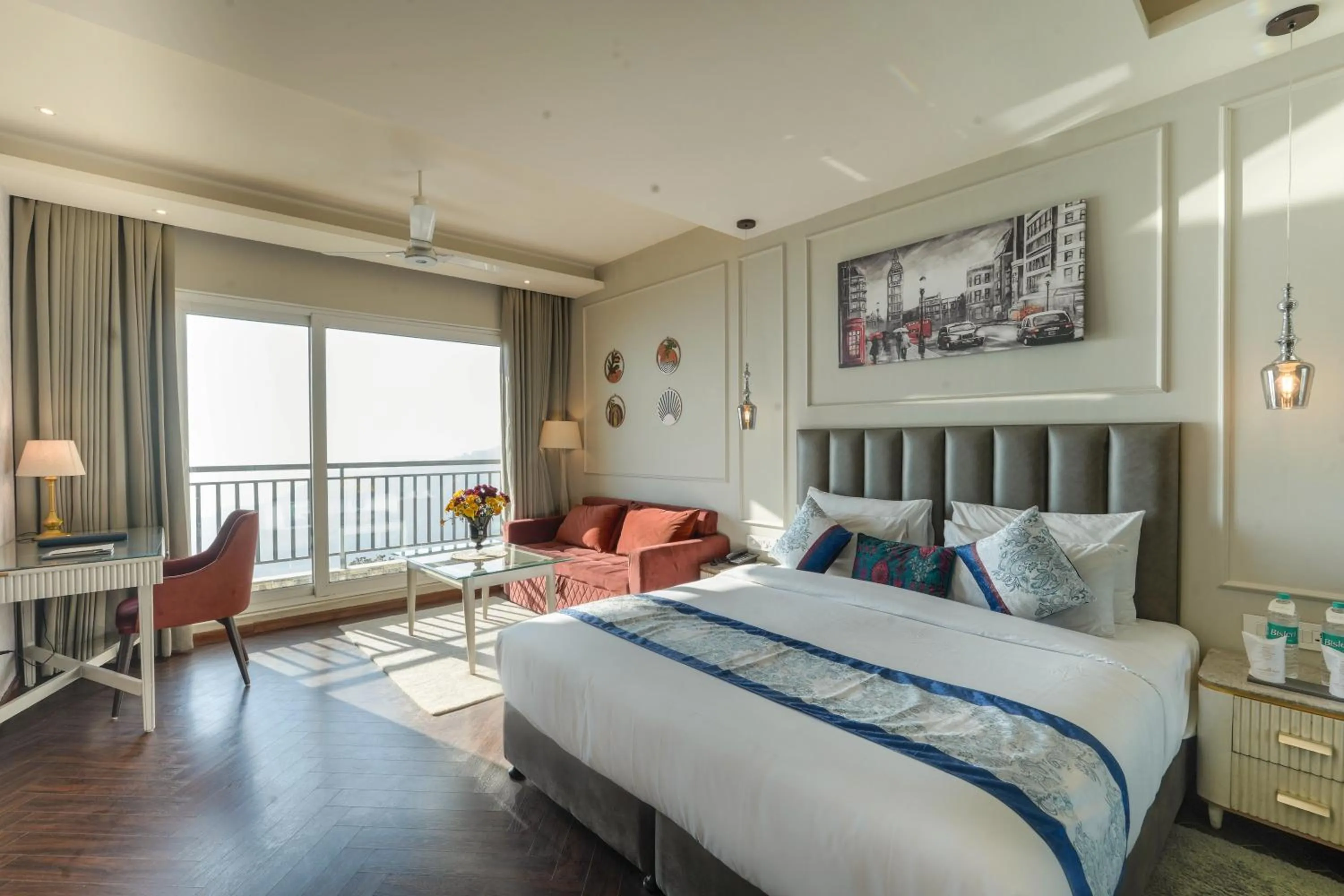 View (from property/room), Bed in Vaydantaa - Luxury Boutique Hotel Mussoorie