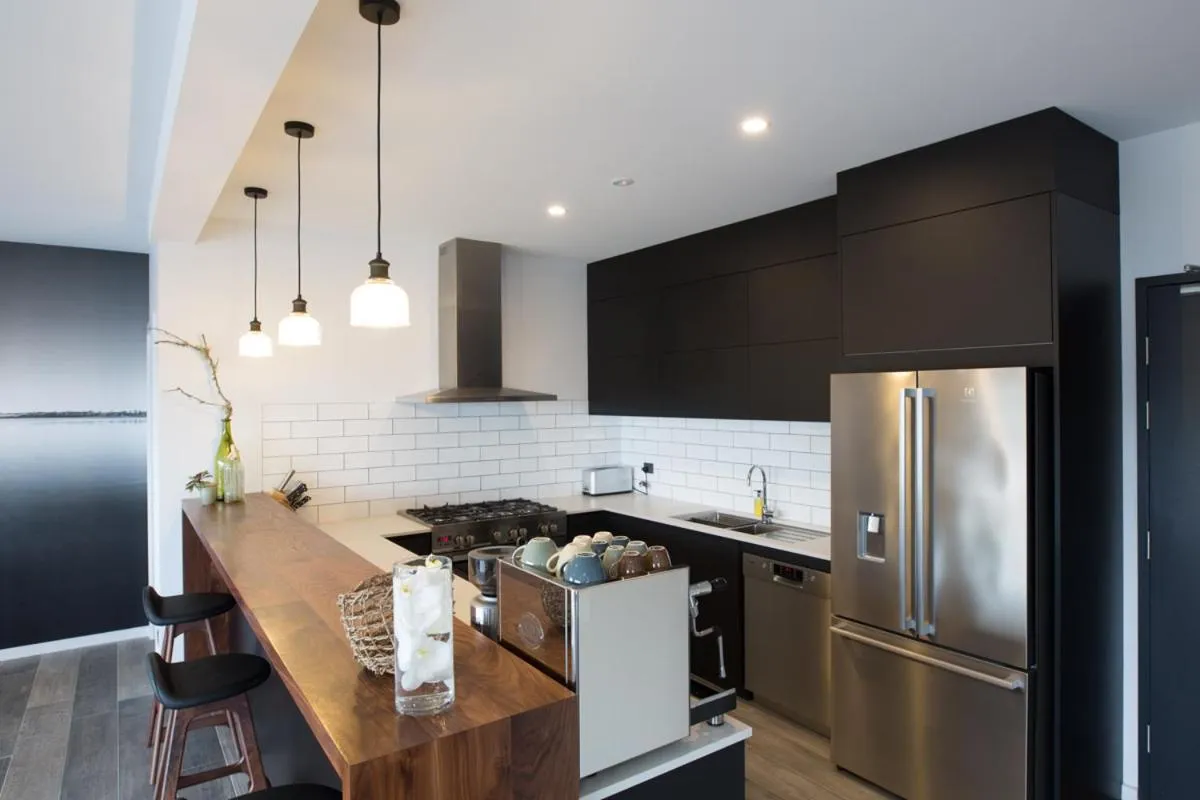 Communal kitchen in The Seabird