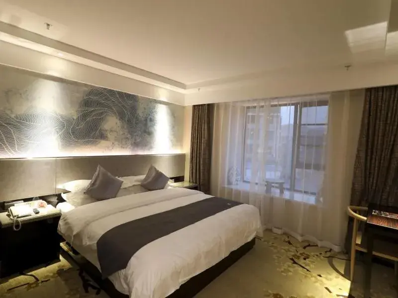 Bed in GreenTree Eastern Jingde Town Railway Station Hotel Bed in GreenTree Eastern Jingde Town Railway Station Hotel