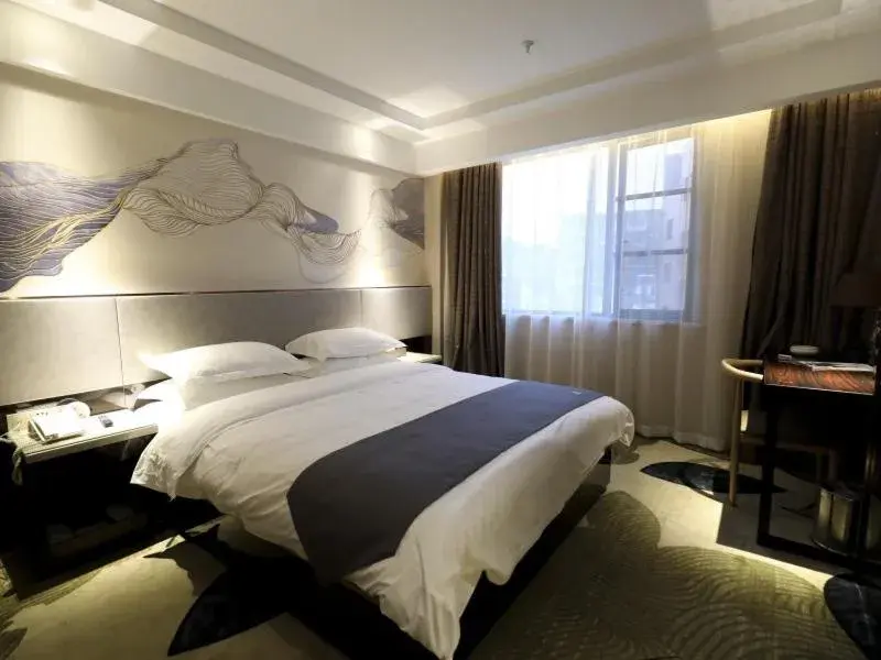 Bed in GreenTree Eastern Jingde Town Railway Station Hotel Bed in GreenTree Eastern Jingde Town Railway Station Hotel