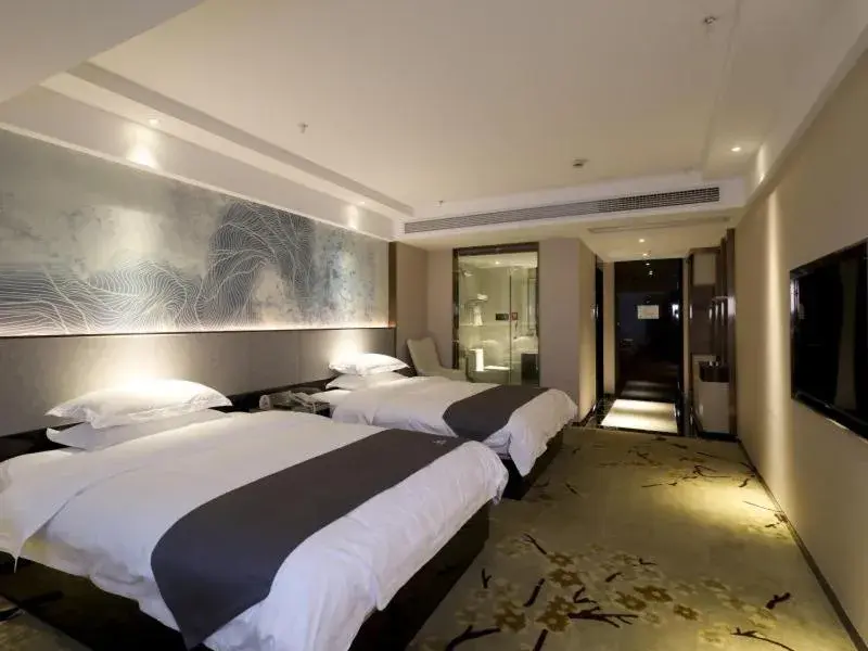 Bed in GreenTree Eastern Jingde Town Railway Station Hotel Bed in GreenTree Eastern Jingde Town Railway Station Hotel