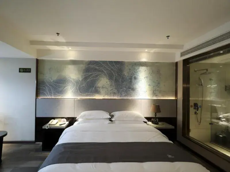 Bed in GreenTree Eastern Jingde Town Railway Station Hotel Bed in GreenTree Eastern Jingde Town Railway Station Hotel