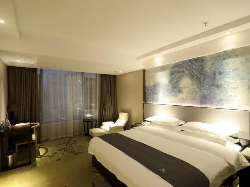 Bed in GreenTree Eastern Jingde Town Railway Station Hotel Bed in GreenTree Eastern Jingde Town Railway Station Hotel