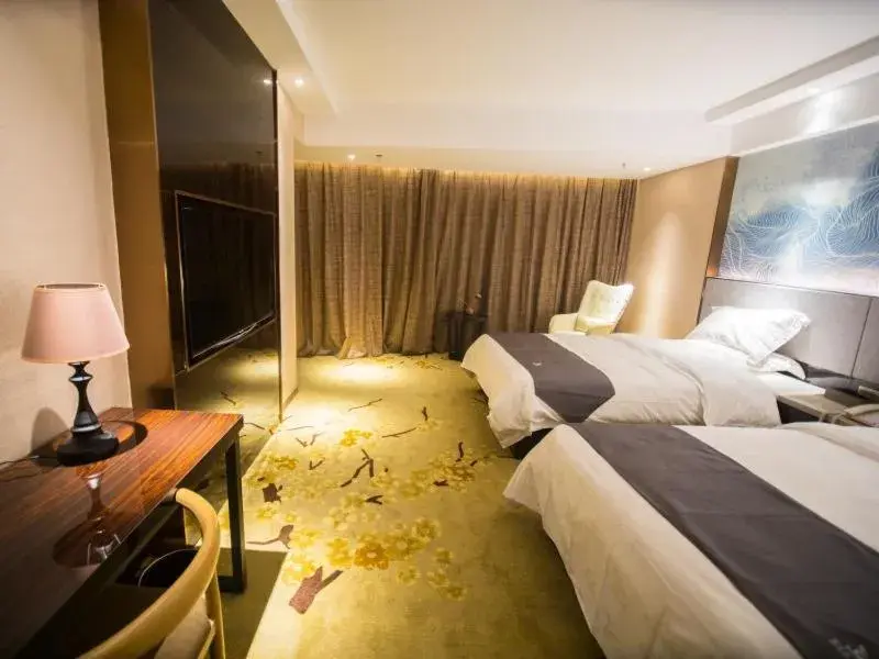 Bed in GreenTree Eastern Jingde Town Railway Station Hotel Bed in GreenTree Eastern Jingde Town Railway Station Hotel