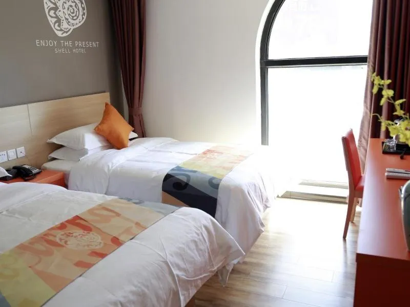 Bed in Shell Zhangjiakou City Qiaodong District Ginza Hotel