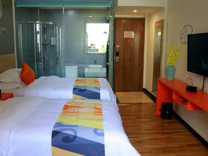 Bed in Shell Zhangjiakou City Qiaodong District Ginza Hotel Bed in Shell Zhangjiakou City Qiaodong District Ginza Hotel