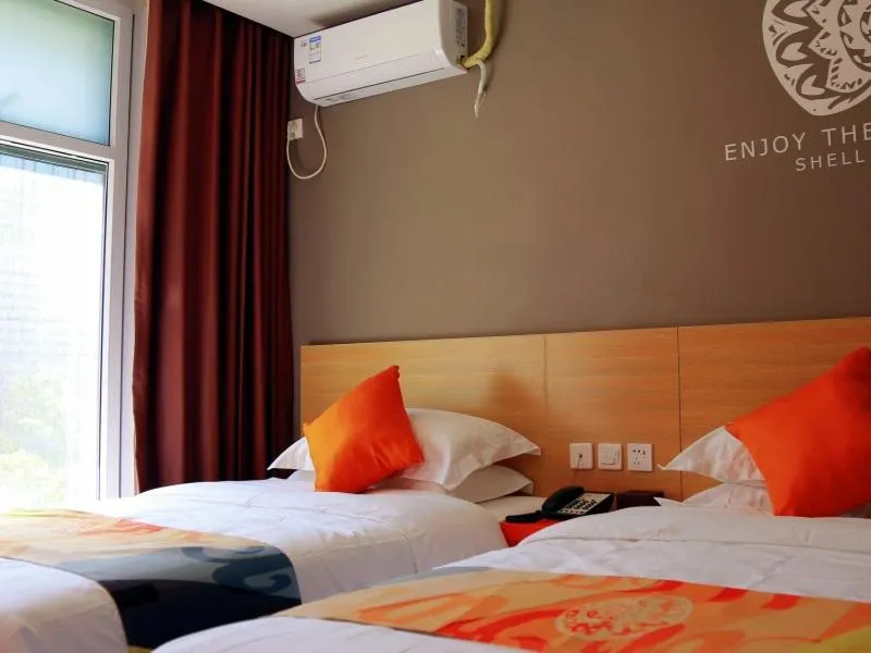 Bed in Shell Zhangjiakou City Qiaodong District Ginza Hotel