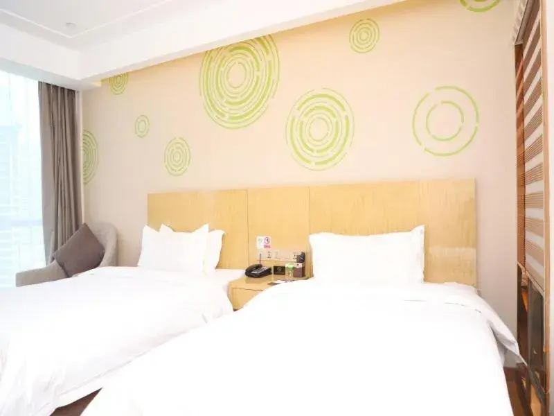 Bed in GreenTree Inn Zhumadian high-speed rail station square store Bed in GreenTree Inn Zhumadian high-speed rail station square store
