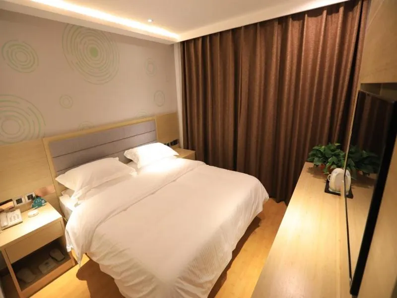 Bed in GreenTree Binzhou Wudi District People's Hospital Flying Dragon Street Hotel