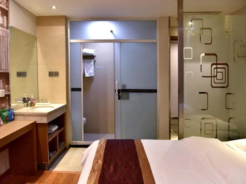 Bed in Gme Xi'an City Chang'an District Fengqiyuan Subway Station Hotel