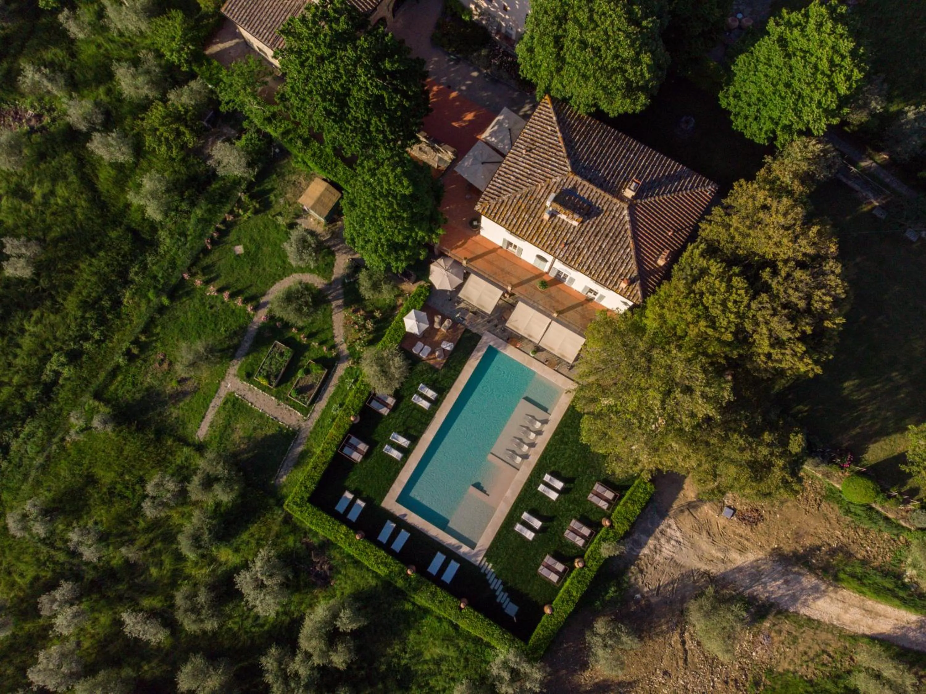 Bird's eye view in Borgo I Vicelli Adults Only Relais