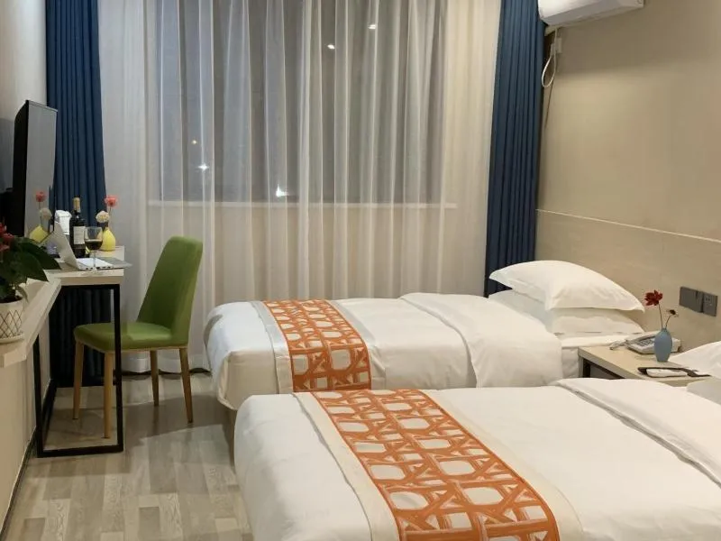 Bed in Shell Xi'an Yanta District Jixiang Village Subway Entrance Hotel