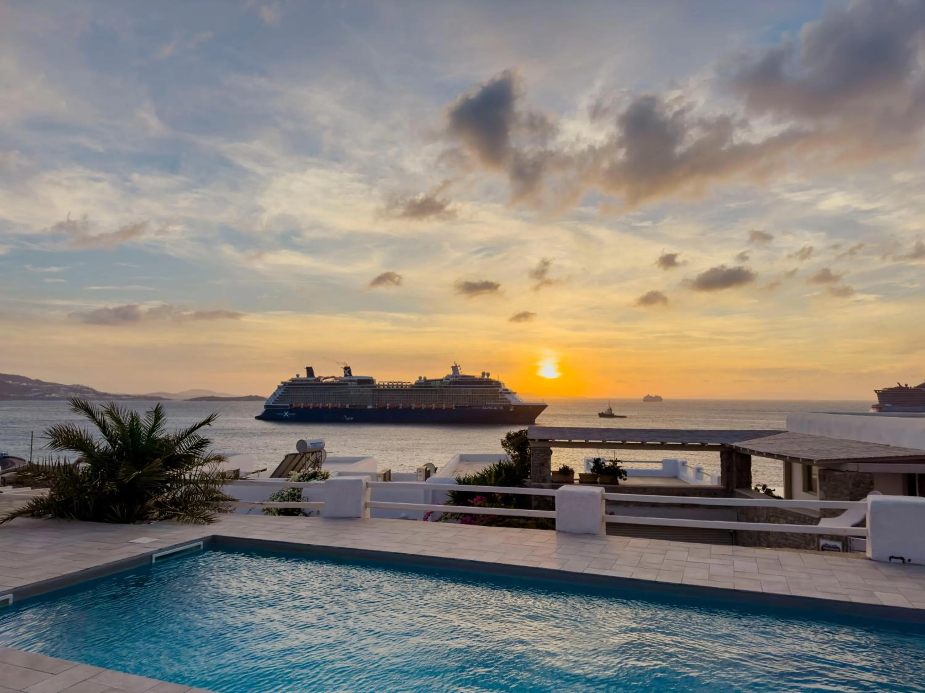 Pool view in With-inn Mykonos Suites