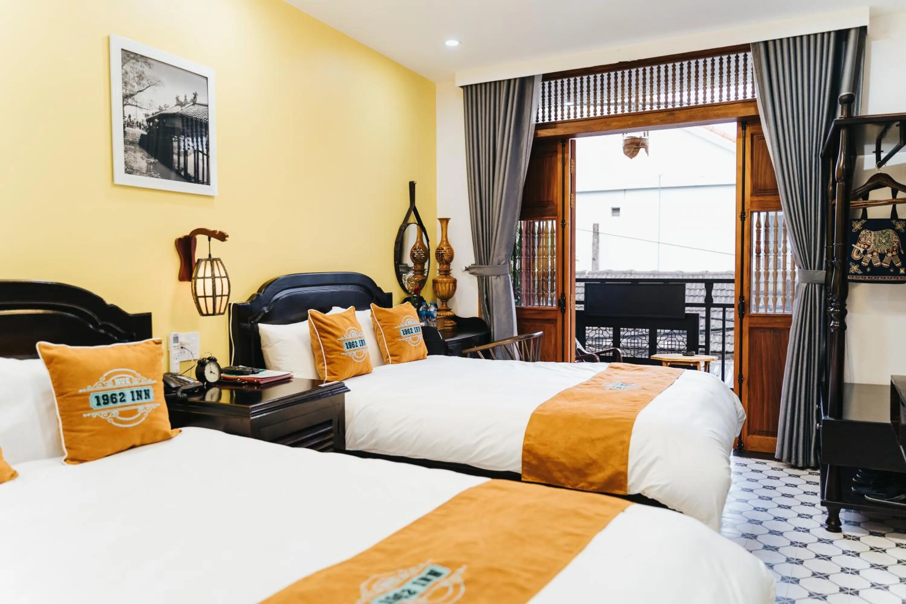 Bedroom, Bed in Hue 1962 INN