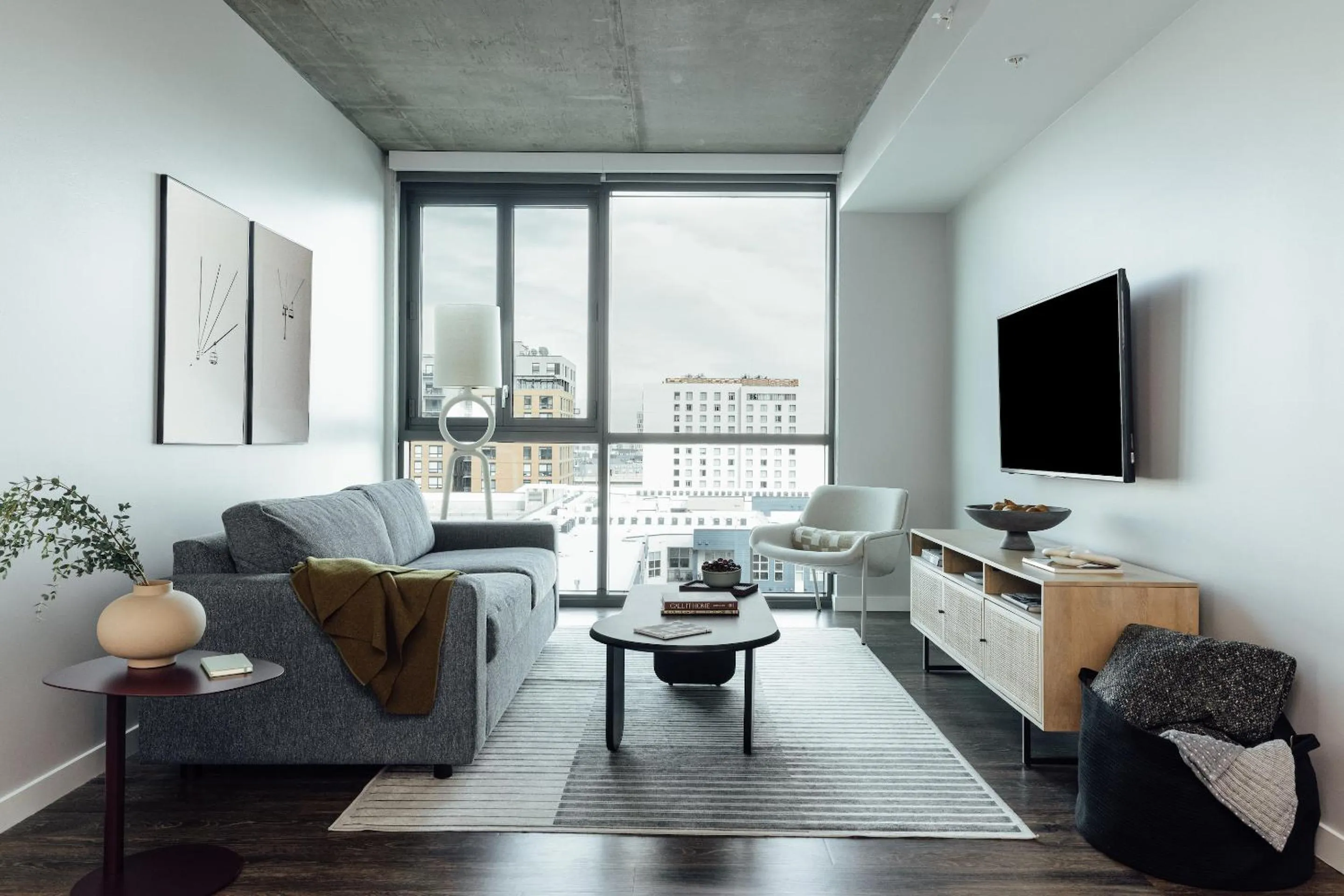 Living room in Mint House Denver - Downtown Union Station